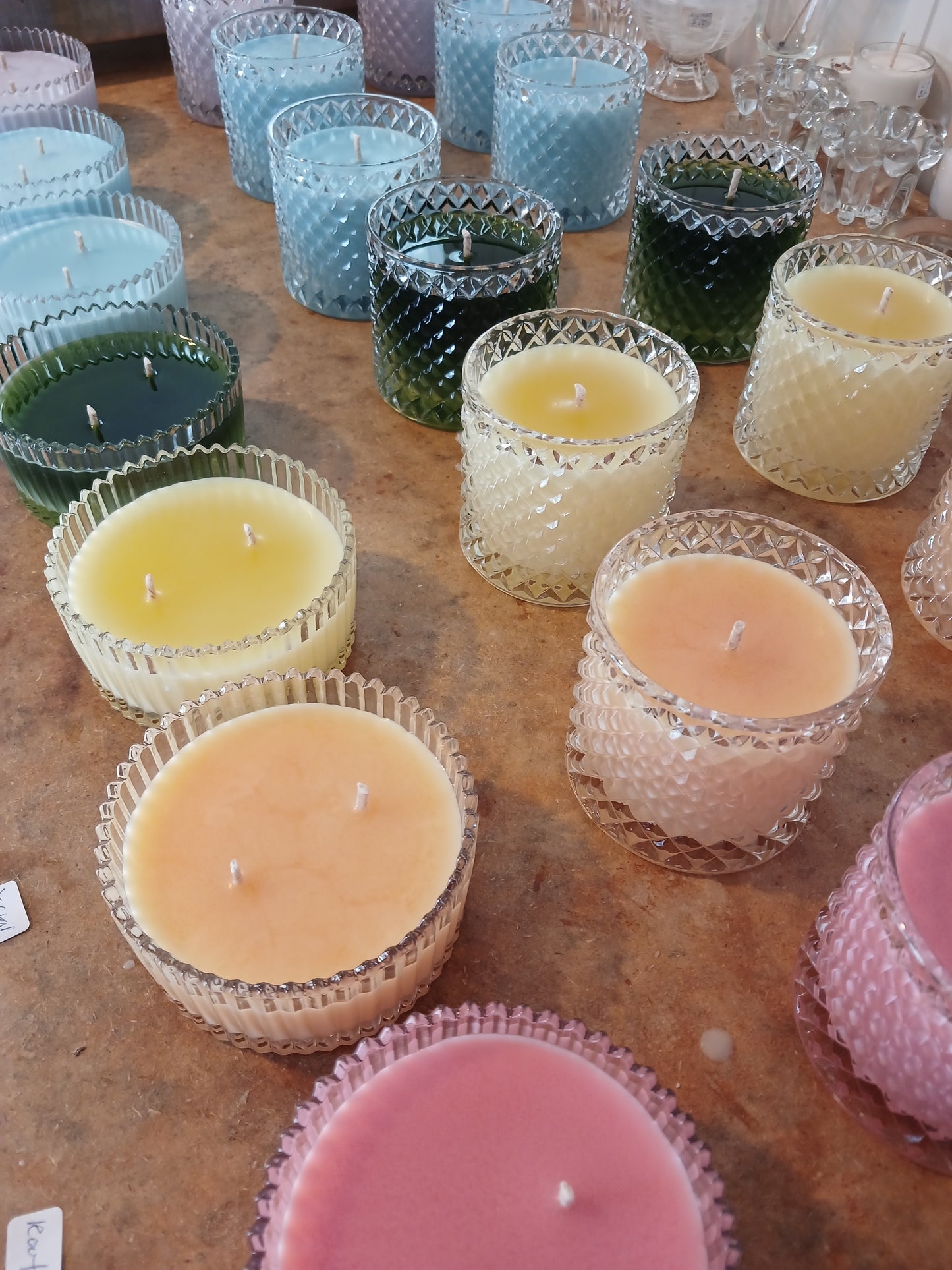 Chakra essential oil blending candles- Castle