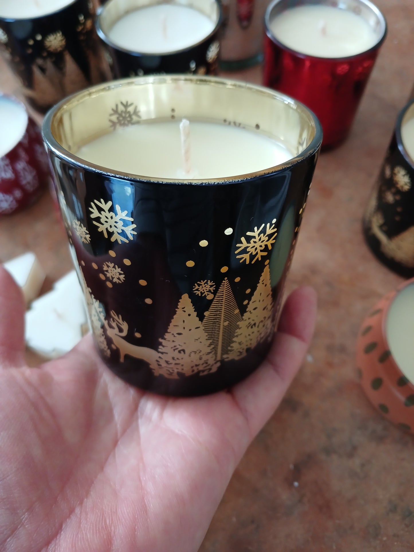 Christmas soy candle