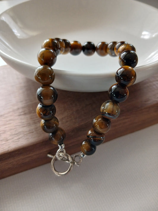 Tiger's eye bracelet 8mm