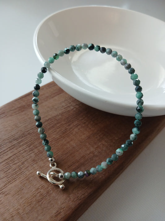 Emerald bracelet 3.1mm