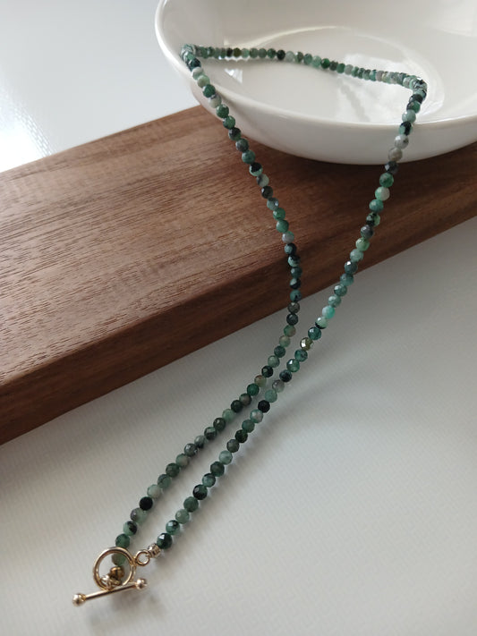 Emerald necklace 3.1mm