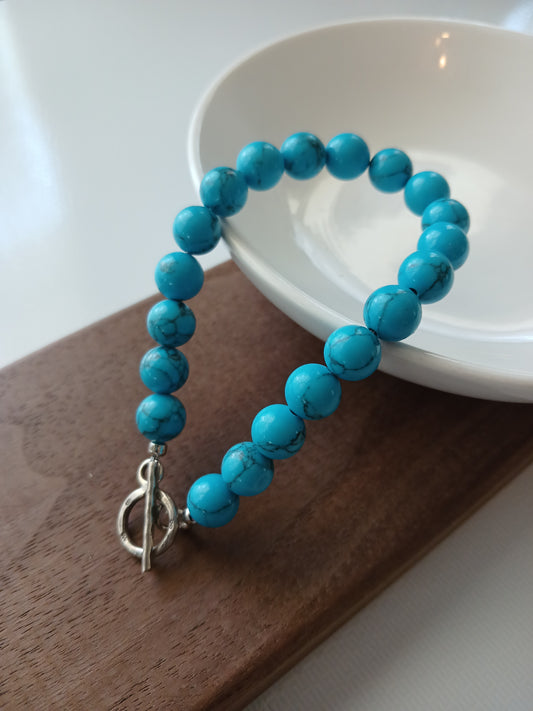 Turquoise bracelet 8mm