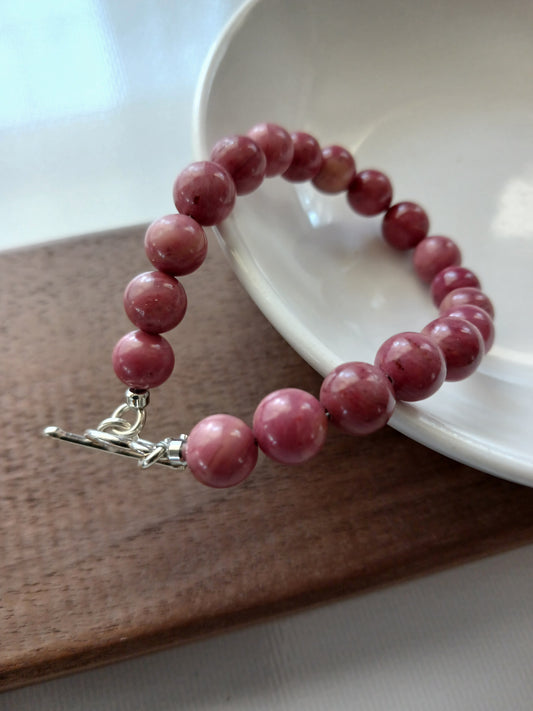 Rhodonite bracelet 8mm