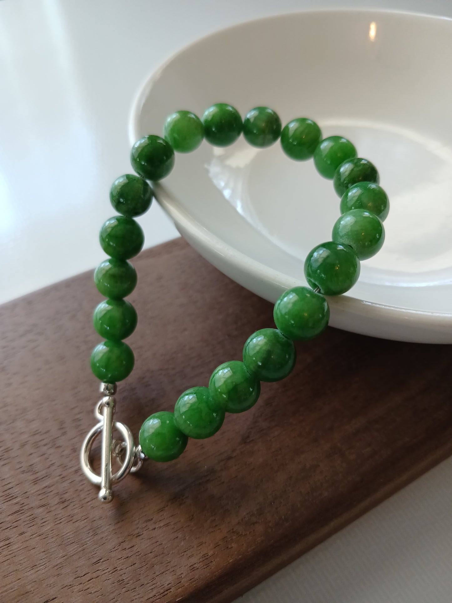 Green Jade 8mm bracelet