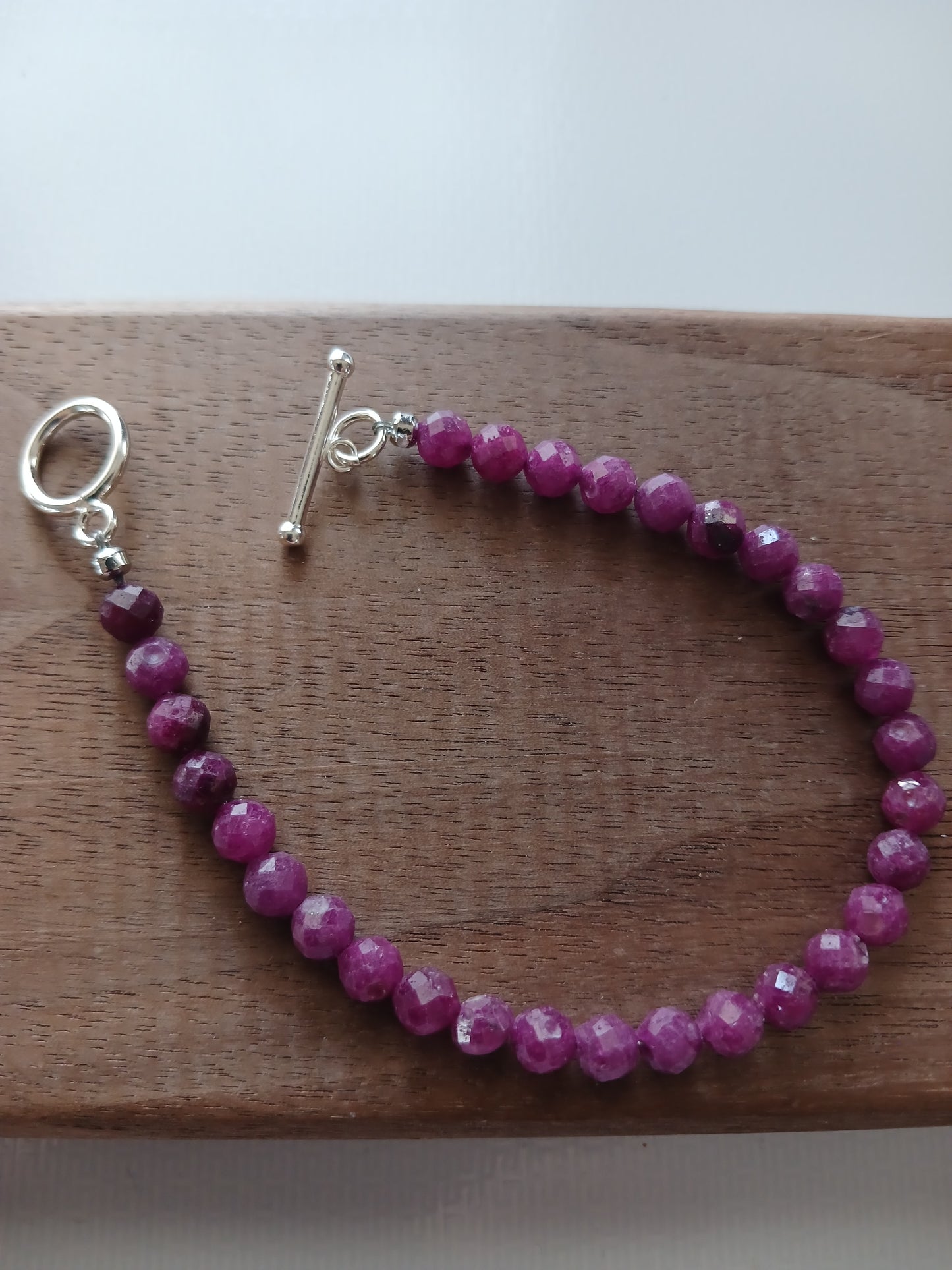 Ruby 5mm bracelet