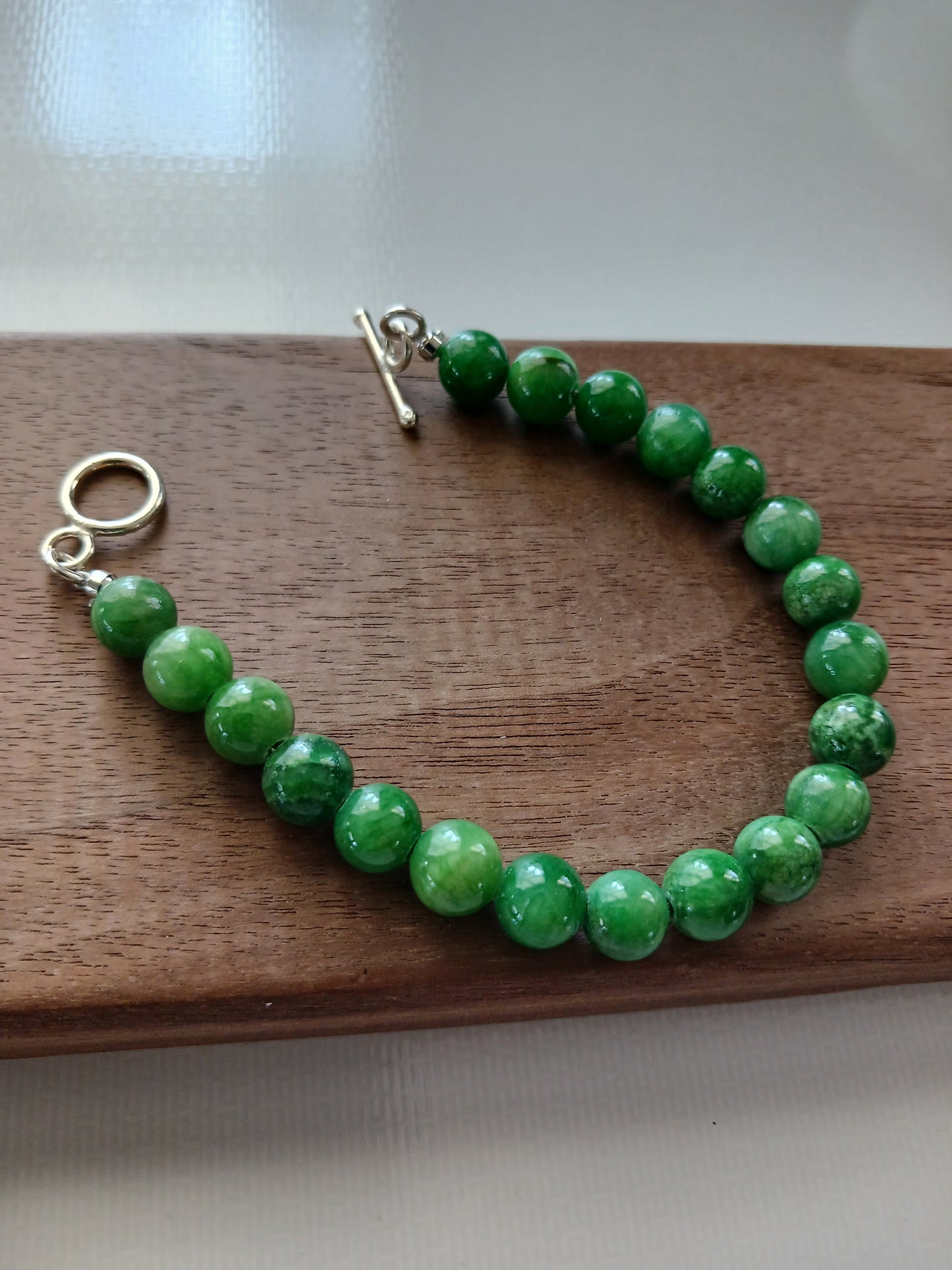 Green Jade 8mm bracelet