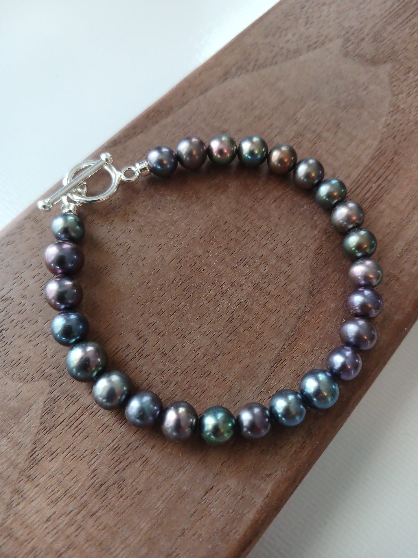 Black pearl 7mm bracelet