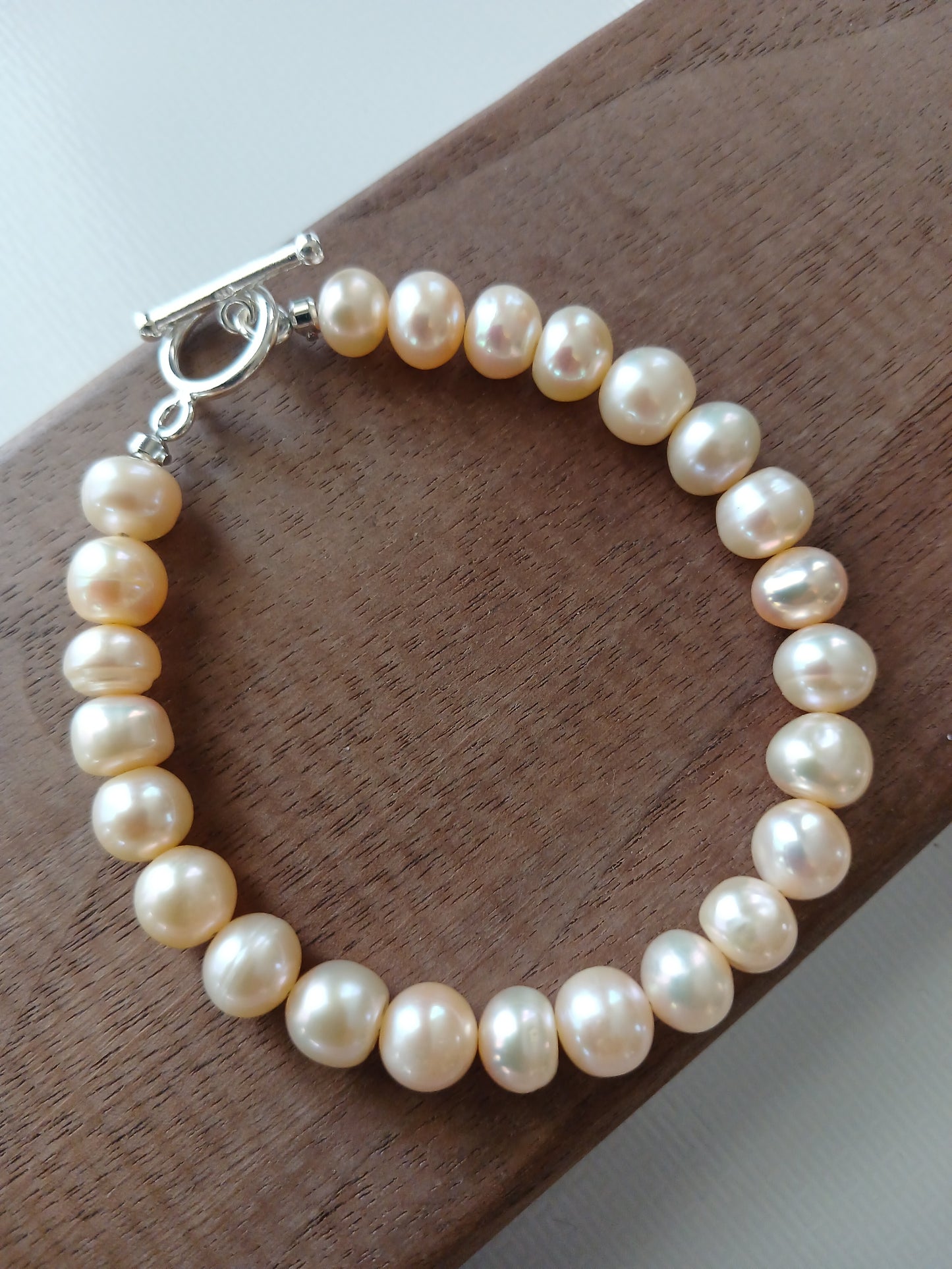 Pink pearl 8mm bracelet