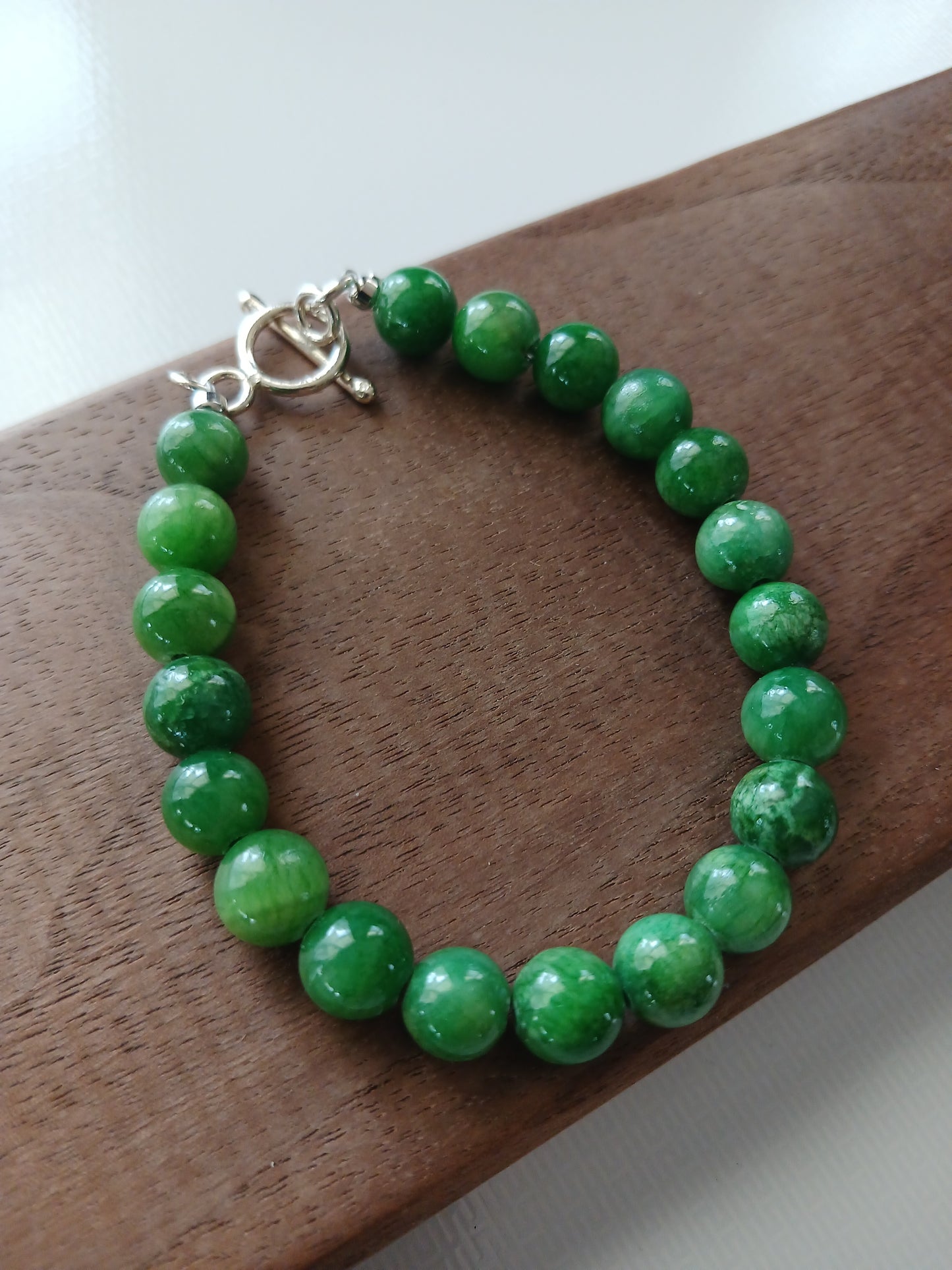 Green Jade 8mm bracelet