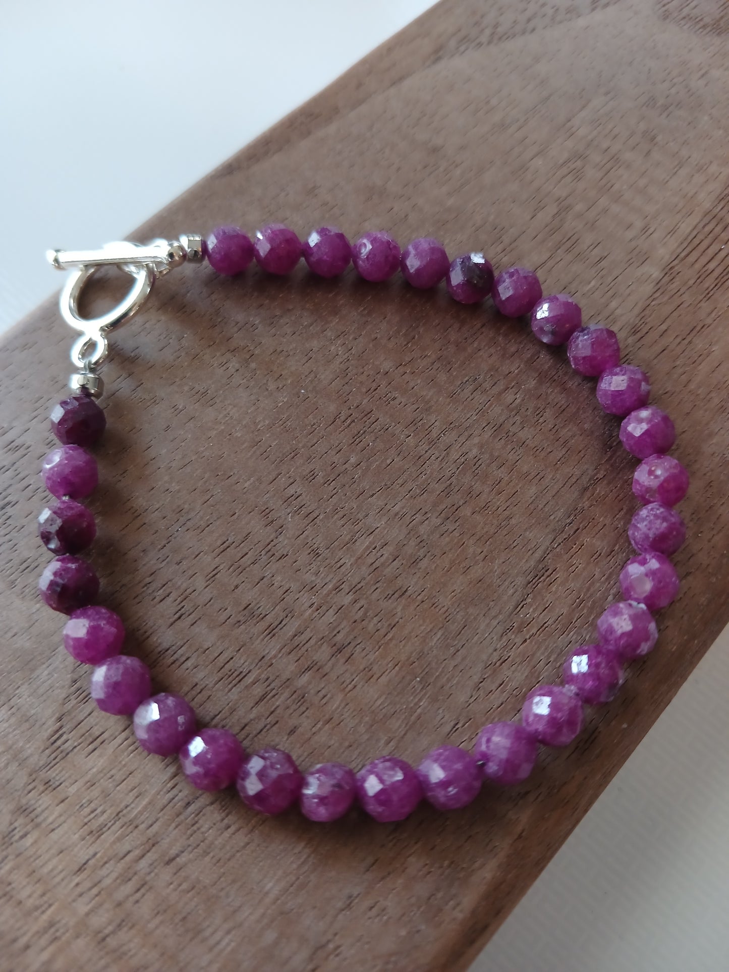 Ruby 5mm bracelet