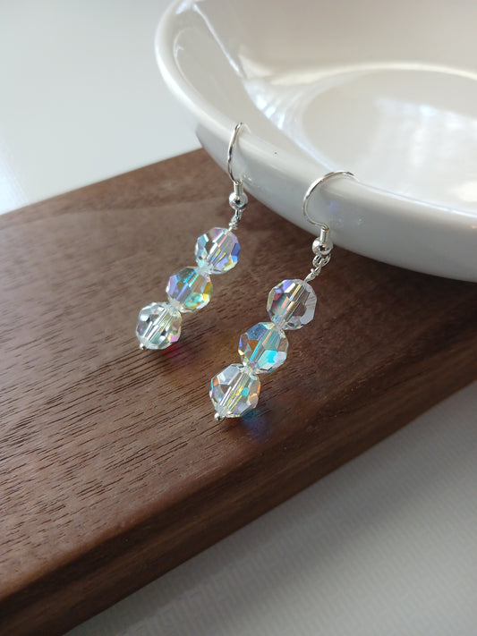 Swarovski crystal earring 8mm