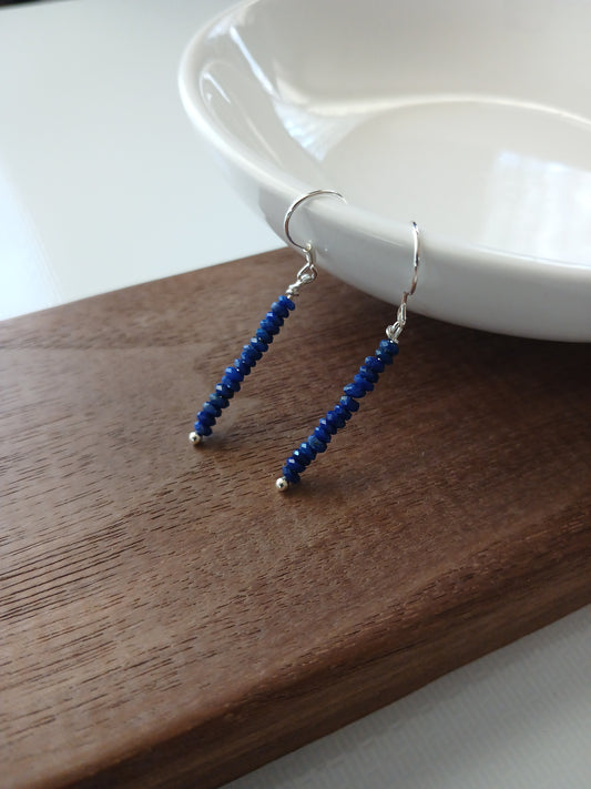 Lapis lazuli 3mm earring