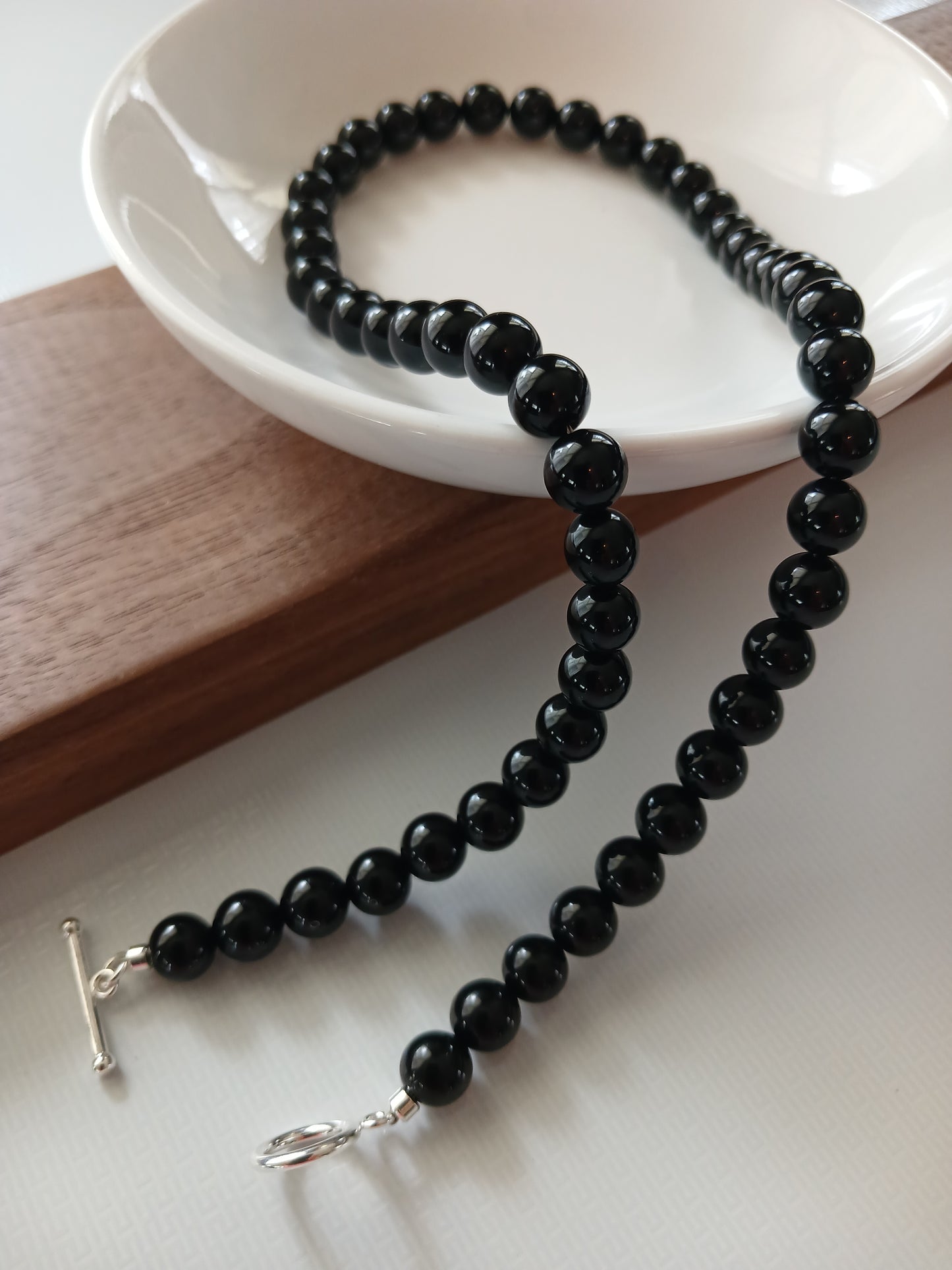 Black Onyx 8mm necklace