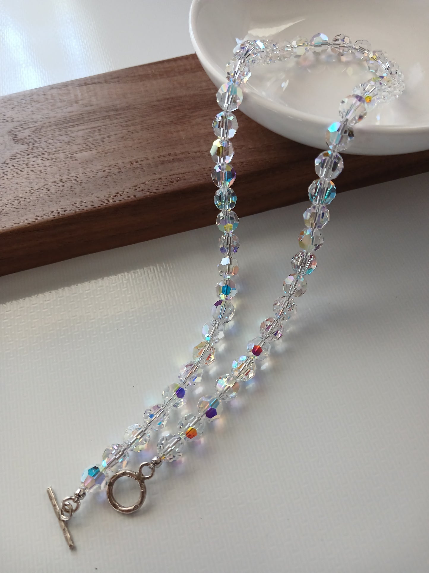 Swarovski crystal necklace 8mm