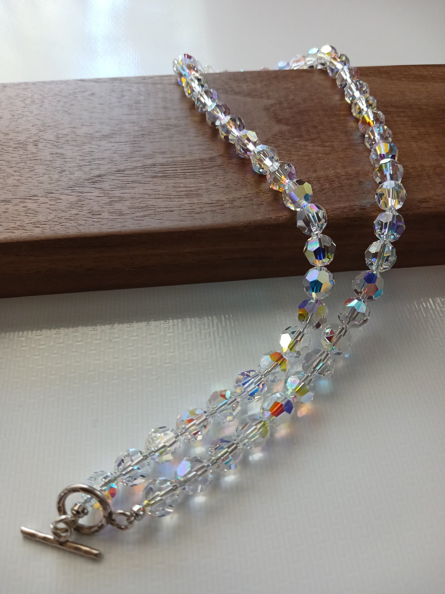 Swarovski crystal necklace 8mm